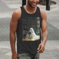 Ghost Library Halloween Book Reading Books Lover Teacher Men Tank Top, funny gift