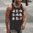 Ghost Reading Teacher Halloween Librarian Book Lover School Men Tank Top, funny gift
