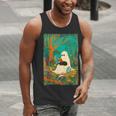 Groovy Ghost Reading Book Cat Halloween Ghost Teacher Men Tank Top, Groovy Teacher Tank Tops, funny gift