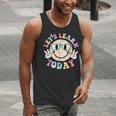 Groovy Retro Lets Learn Today Teacher Student Back To School Men Tank Top, Groovy Teacher Tank Tops, funny gift