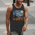 Halloween Pumpkin Starry Night Van Gogh Art Teacher Men Tank Top, funny gift
