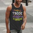 Halloween Teacher Will Trade Students For Candy Women Men Men Tank Top, funny gift