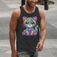 Happy Dot Day Colorful Polka Dot Cat Kitten Teachers Kids Men Tank Top, funny gift