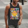 Happy Fri-Yay Groovy Teacher Friday Weekend Fri Yay Men Tank Top, Groovy Teacher Tank Tops, funny gift