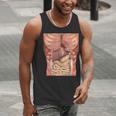 Human Muscles Organs Scary Anatomy Teacher Halloween Costume Men Tank Top, funny gift