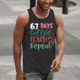 Humor Meme 67 Days Of School Coffee Lover Educator Teacher Men Tank Top, funny gift