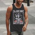 I'Ll Just Wait Until It's Quiet Skeleton Coffee Teacher Men Tank Top, funny gift I'Ll Just Wait Until It's Quiet Skeleton Coffee Teacher Men Tank Top, funny gift