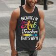 Because I'm The Art Teacher That's Why Artists Men Women Men Tank Top, funny gift Because I'm The Art Teacher That's Why Artists Men Women Men Tank Top, funny gift