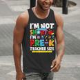 I'm Not Short I'm Pre-K Teacher Size Back To School Teacher Men Tank Top, funny gift