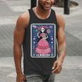 La Maestra Halloween Mexican Bingo Card Teacher Lottery Card Men Tank Top, funny gift