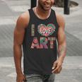 I Love Art Artist Painter Colorful Painting Art Teacher Men Tank Top, funny gift I Love Art Artist Painter Colorful Painting Art Teacher Men Tank Top, funny gift