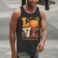 Love Kindergarten Teacher Turkey Thanksgiving Autumn Fall Men Tank Top, funny gift