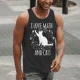Math Nerd Math Teacher Cat Lover I Love Math And Cats Men Tank Top, funny gift Math Nerd Math Teacher Cat Lover I Love Math And Cats Men Tank Top, funny gift