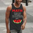 Math Watermelon Calculation Joke Teacher Student Men Tank Top, funny gift