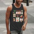 Merry And Bright Christmas Gingerbread Santa Book Teacher Men Tank Top, funny gift Merry And Bright Christmas Gingerbread Santa Book Teacher Men Tank Top, funny gift