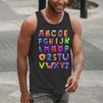 Monster ABC Cute Alphabet Halloween Teacher Costume Kids Men Tank Top, funny gift