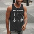 Nerdy Vintage Wave Behavior Physics Science Teacher Geek Men Women Girls Kids Men Tank Top, Science Teacher Tank Tops, funny gift