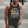On The Nice List Christmas Math Teacher Women Men Men Tank Top, funny gift On The Nice List Christmas Math Teacher Women Men Men Tank Top, funny gift