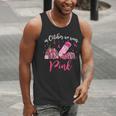 In October We Wear Pink Apple Teacher Daisy Breast Cancer Men Tank Top, funny gift