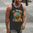 One Thankful Teacher Thanksgiving Turkey Cute Crayon Pencil Men Tank Top, funny gift One Thankful Teacher Thanksgiving Turkey Cute Crayon Pencil Men Tank Top, funny gift