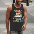 Pirate Teacher Halloween Skull Adult Men Tank Top, funny gift