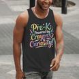 Pre-K Crayons & Curiosity Preschool Teachers Life Tie Dye Men Tank Top, funny gift Pre-K Crayons & Curiosity Preschool Teachers Life Tie Dye Men Tank Top, funny gift