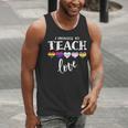 I Promise To Teach Love LGBT-Q Pride Proud Ally Teacher Men Tank Top, funny gift