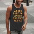 Pumpkin ABC Halloween Alphabet Costume School Teacher Kids Men Tank Top, funny gift
