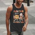 Pumpkin Spice Makes Teacher Nice Retro Fall Spooky Season Men Tank Top, funny gift