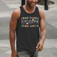 Read Books Stay Weird Sign Language ASL Teacher Book Lover Men Tank Top, funny gift