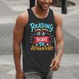 Reading Adventure Library Student Teacher Book Men Tank Top, funny gift