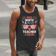 Red & Blue Teacher Crew Shirt 4th Of July Sunglasses Men Tank Top, funny gift