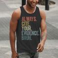 Retro ALways Cite Your Evidence Bruh ELA Teacher For Men Women Kids Men Tank Top, funny gift Retro ALways Cite Your Evidence Bruh ELA Teacher For Men Women Kids Men Tank Top, funny gift