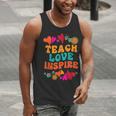 Retro Teach Love Inspire Back To School Teachers Men Tank Top, funny gift Retro Teach Love Inspire Back To School Teachers Men Tank Top, funny gift
