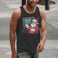 Santa Teacher 67 Math Christmas Xmas Holiday Number 67 Men Tank Top, funny gift