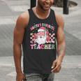 Santa's Favorite Teacher Groovy Christmas Teacher Boys Girls Men Tank Top, Groovy Teacher Tank Tops, funny gift Santa's Favorite Teacher Groovy Christmas Teacher Boys Girls Men Tank Top, Groovy Teacher Tank Tops, funny gift