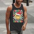 Santas Favorite Teacher Retro Groovy Smile Face Christmas Men Tank Top, Groovy Teacher Tank Tops, funny gift Santas Favorite Teacher Retro Groovy Smile Face Christmas Men Tank Top, Groovy Teacher Tank Tops, funny gift