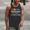School Psychologist Is a Work Of Heart Teacher LSSP Doctor Men Tank Top, funny gift School Psychologist Is a Work Of Heart Teacher LSSP Doctor Men Tank Top, funny gift
