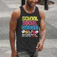 School Social Worker Teacher Caseworker Public Servant LSW Men Tank Top, funny gift