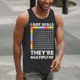 I Got Skills They'Re Multiplying Nerd Math Teacher Men Tank Top, funny gift