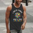 I Solve Cubes Speed Cubing Vintage Youth Math Teacher Men Tank Top, funny gift