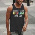 Special Education Teacher SPED Sorry I Can't IEPS Are Due Men Tank Top, funny gift Special Education Teacher SPED Sorry I Can't IEPS Are Due Men Tank Top, funny gift
