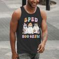 SPED Boo Crew Halloween Floral Ghost Special Ed SPED Teacher For Men Women Kids Men Tank Top, funny gift
