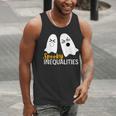 Spooky Ghost Inequalities Halloween Math Teacher Men Tank Top, funny gift