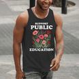 Support Public Education Cute Floral Teacher Red For Ed Men Tank Top, funny gift