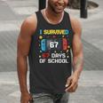 I Survived 67 Days Of School 67 Teacher Squad Matching Men Tank Top, funny gift I Survived 67 Days Of School 67 Teacher Squad Matching Men Tank Top, funny gift