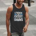 I Teach The Cutest Little Sharks Teacher School Men Tank Top, funny gift