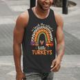 I Teach The Cutest Little Turkeys Thanksgiving Teacher Men Women Girls Kids Men Tank Top, funny gift
