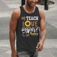 TEACH LOVE INSPIRE Teacher Sunflower Appreciation Men Tank Top, funny gift TEACH LOVE INSPIRE Teacher Sunflower Appreciation Men Tank Top, funny gift