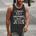 I Teach Tiny Humans About Jesus Teacher Sunday School Faith Men Tank Top, funny gift I Teach Tiny Humans About Jesus Teacher Sunday School Faith Men Tank Top, funny gift